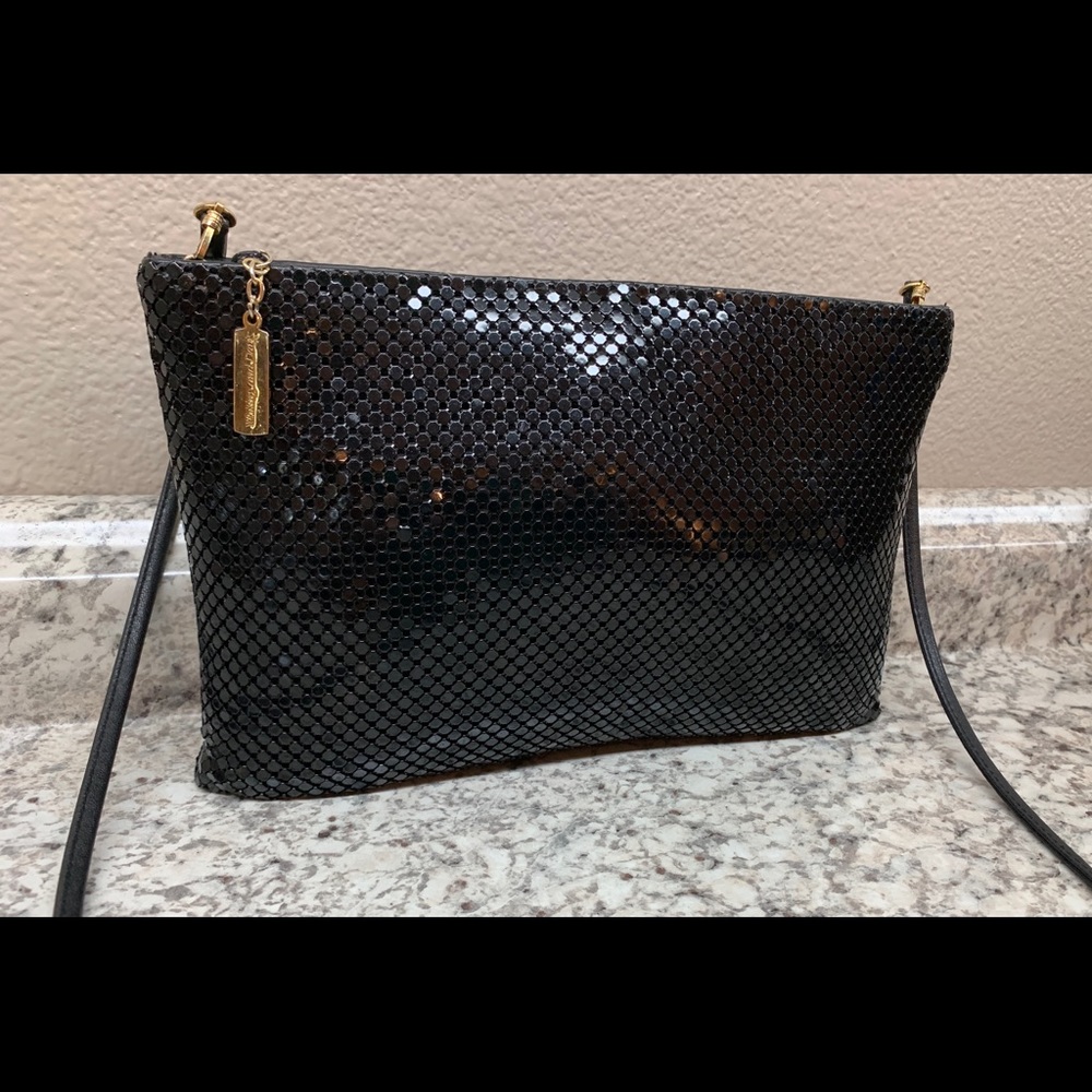 Whiting & Davis Black Mesh Bag/Clutch